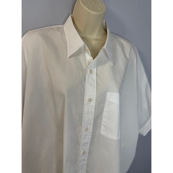 R13 Oversized Boxy Button Pp Shirt Short Sleeve White Relax Sz L Cotton - Picture 16 of 16